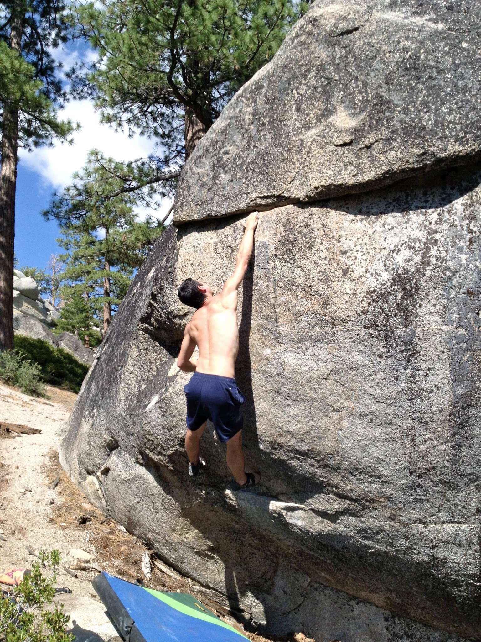 Sticking the crux move